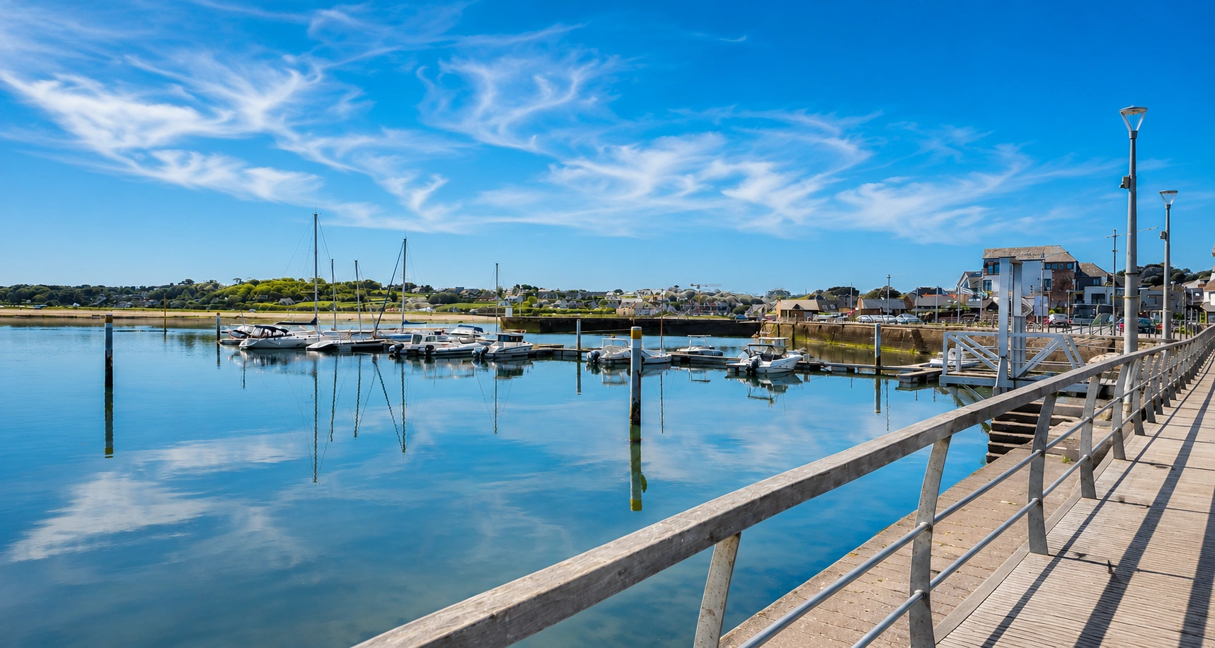 Vue du port de Perros-Guirec sur la Côte de Granit Rose